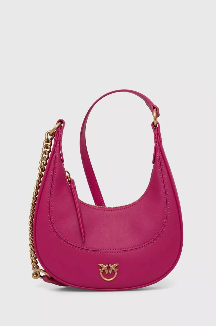 Pinko Women’s Leather Pink Shoulder Bag