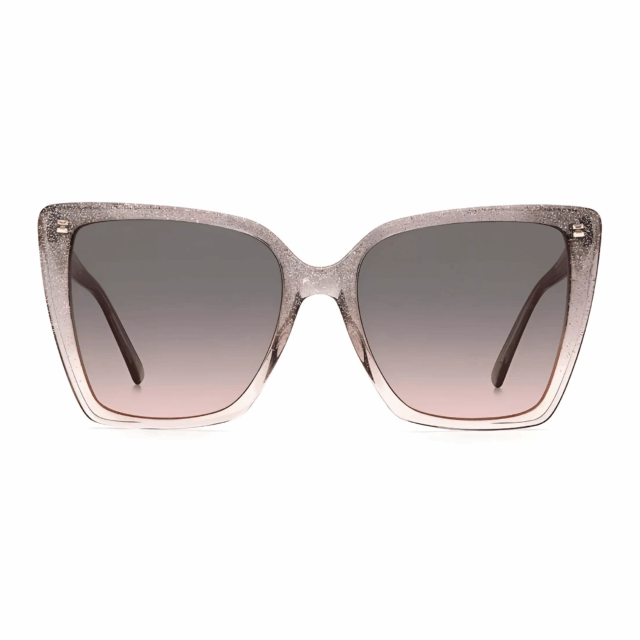 Jimmy Choo Women’s Nude Glitter Sunglasses – Graduated Grey Lenses