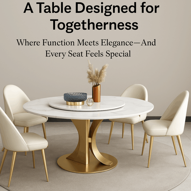 Marble Round Dining Table