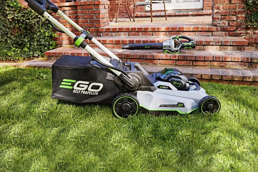 self propelled battery powered lawn mower