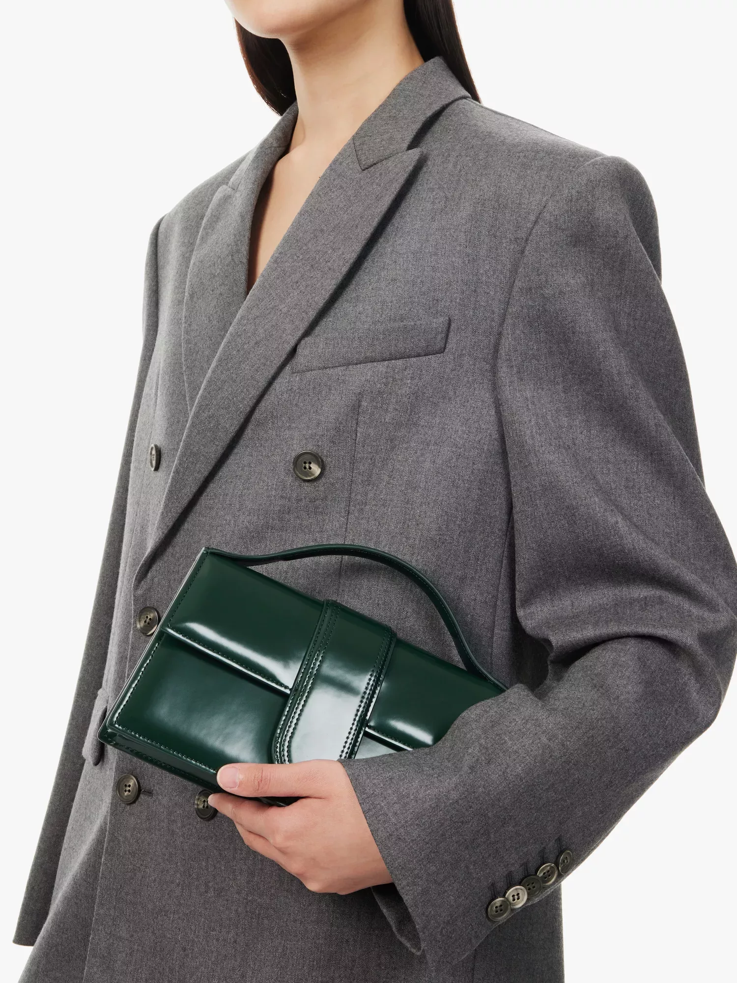 Jacquemus Le Grand Bambino Patent Calfskin Shoulder Bag