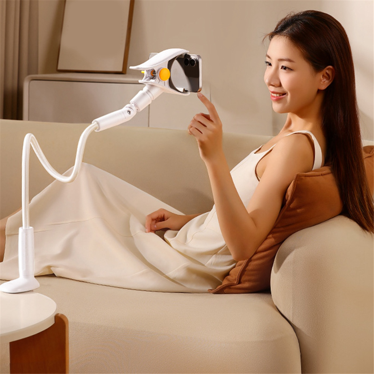 Cell Phone Holder Rotatable Adjustable Bedside Desktop Universal Cell Phone Bracket